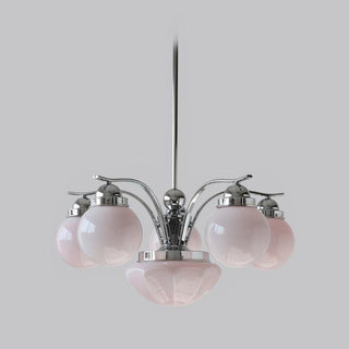 Lustra Lustre Rétro Chic Globe en Verre Blanc