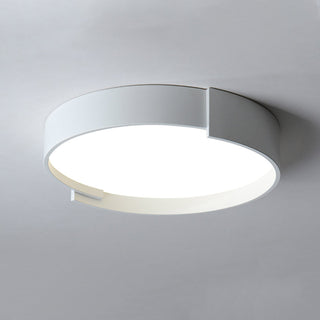 Arisha Plafonnier Rond Moderne, Métal/Acrylique, Blanc/Gris/Vert/Doré, Salon