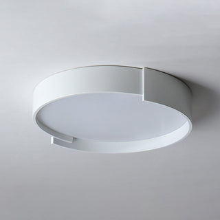 Arisha Plafonnier Rond Moderne, Métal/Acrylique, Blanc/Gris/Vert/Doré, Salon
