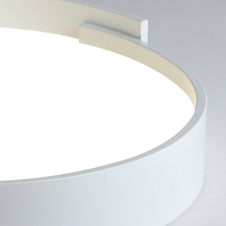 Arisha Plafonnier Rond Moderne, Métal/Acrylique, Blanc/Gris/Vert/Doré, Salon