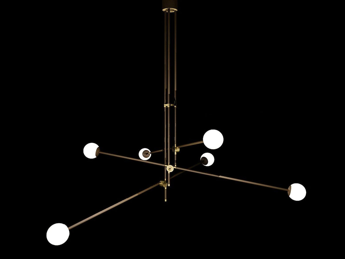 Ravelia SI Laiton Verre Globe