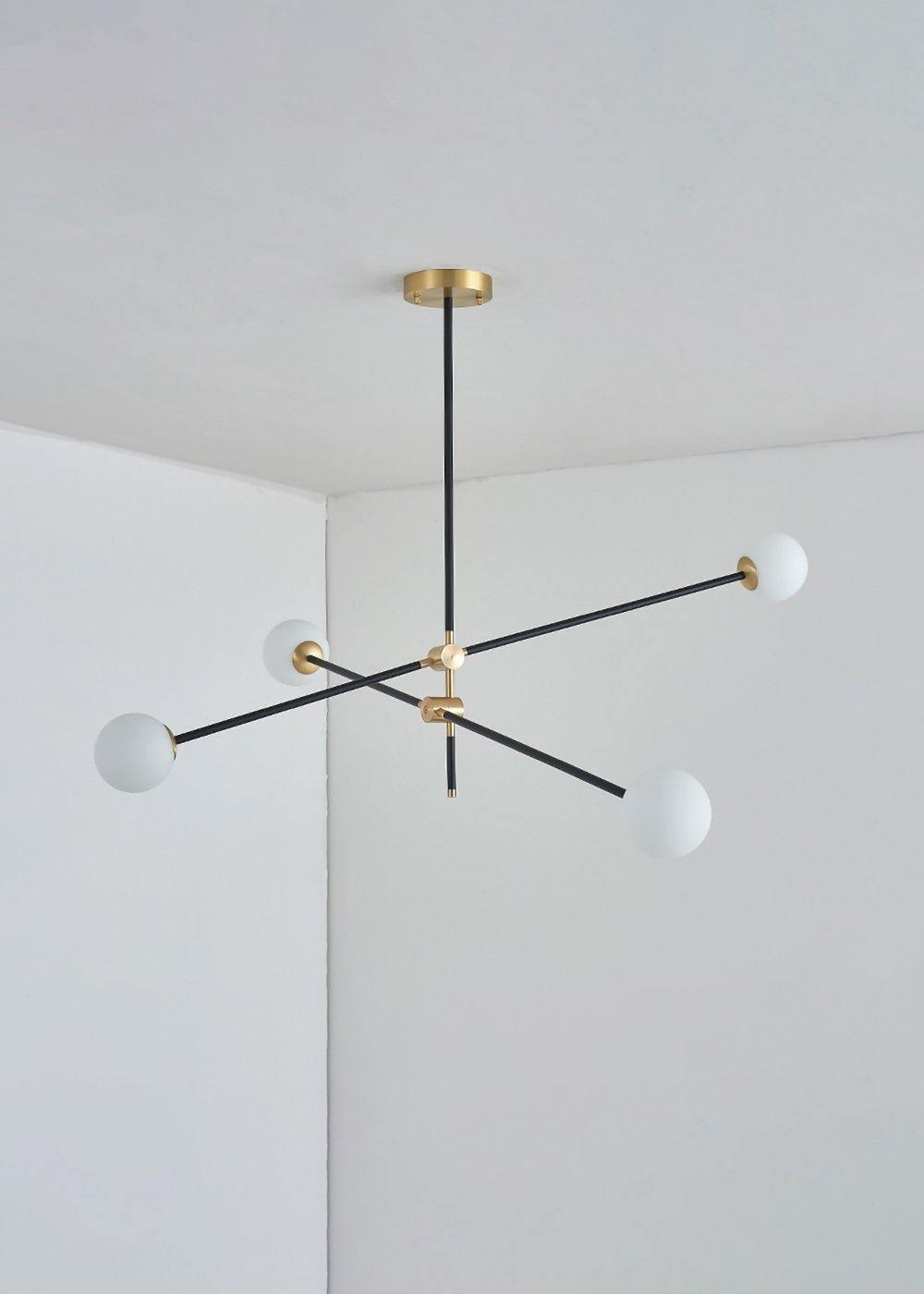 Ravelia SI Laiton Verre Globe