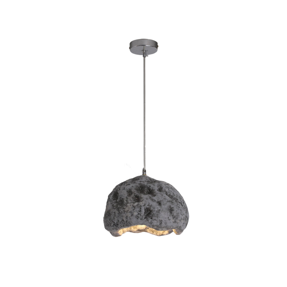 Avi Suspension Irrégulier Naturelle, Résine/Acrylique, Bois/Gris/Laiton, Chambre