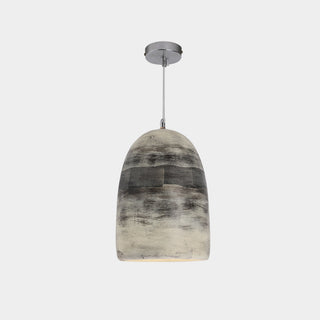 Arisha Suspension Pot Naturelle, Résine/Acrylique, Bleu/Noir/Gris, Chambre