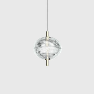 Valentina Suspension Globe Moderne, Verre/Métal, Noir/Or, Chambre
