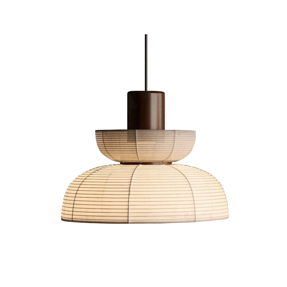Ritta Suspension Bol Moderne, Metal/Tissu, Beige, Salon