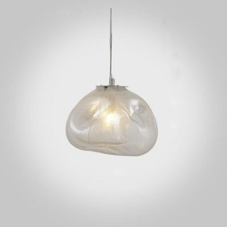 Avi Suspension Globe, Métal/Verre, Clair/Gris/Ambre