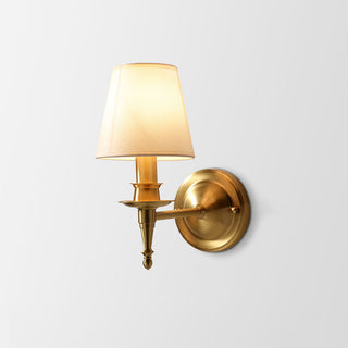 Silva Applique Murale Landerne Vintage, 5 Style, Métal/Tissu, Or, Chambre