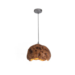 Avi Suspension Irrégulier Naturelle, Résine/Acrylique, Bois/Gris/Laiton, Chambre