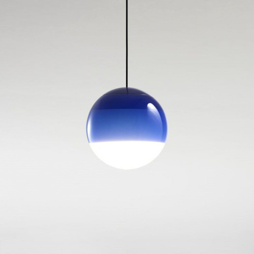 Vioxa Suspension Bulle Moderne Verre. Noir/Gris/Bleu/Rose. Salon-Cielum