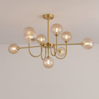Valentina Moderne LED Lustre Or Verre Salle À Manger/Salon/Chambre À Coucher