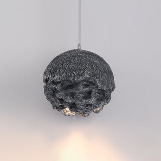Avi Suspension Irrégulier Naturelle, Résine/Acrylique, Bleu/Gris/Bronze, Salon