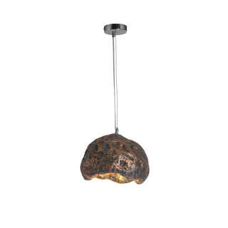 Avi Suspension Irrégulier Naturelle, Résine/Acrylique, Bois/Gris/Laiton, Chambre