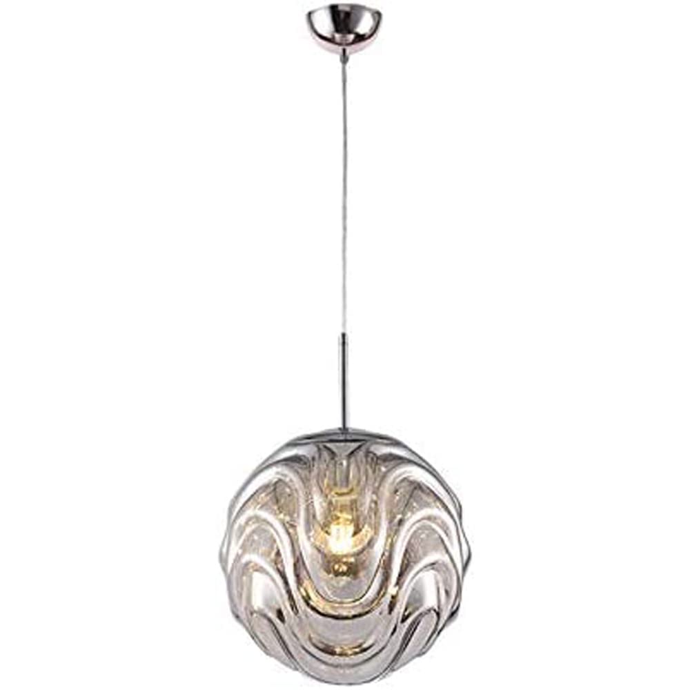 Valentina Moderne Sphère Suspension Verre Or/Noir Salle à manger