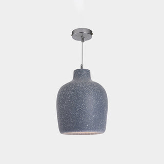 Avi Suspension Pot Retro, Résine/Acrylique, Gris/Blanc, Salon