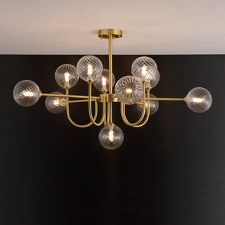 Valentina Moderne LED Lustre Or Verre Salle À Manger/Salon/Chambre À Coucher