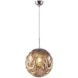 Valentina Moderne Sphère Suspension Verre Or/Noir Salle à manger