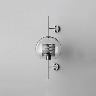 Kiri Applique Murale Globe Vintage  Cuivre/Argent. Salle de Bain