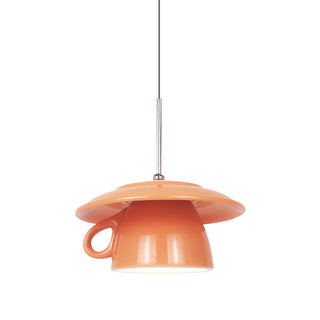 Valentina Moderne Coloré Tasse Céramique LED Suspension Chambre à Coucher