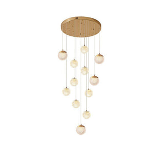 Arisha Luminaires Suspensions Multi/Bulle Moderne Métal/Acrylique Doré Chambre à Coucher