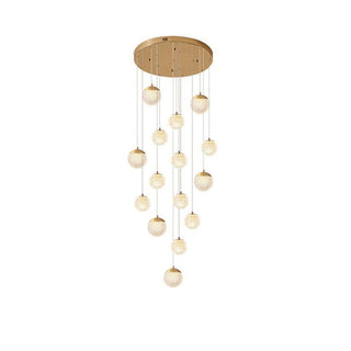 Arisha Luminaires Suspensions Multi/Bulle Moderne Métal/Acrylique Doré Chambre à Coucher