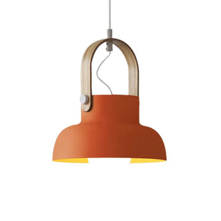 Valentina Vintage Suspension Noir/Orange Métal/Bois Chambre à coucher
