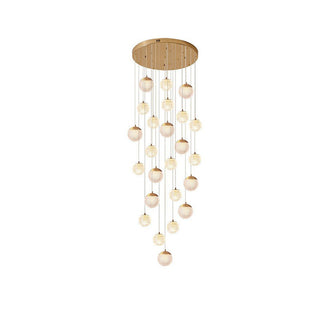 Arisha Luminaires Suspensions Multi/Bulle Moderne Métal/Acrylique Doré Chambre à Coucher