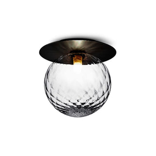 Tavonor Applique Murale Globe Moderne Design LED Métal Verre Noir/Or Salle de Bain-Luire