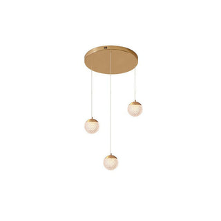 Arisha Luminaires Suspensions Multi/Bulle Moderne Métal/Acrylique Doré Chambre à Coucher