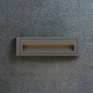 Ray Éclairage Escalier Extérieur Carré Simple, Métal/Acrylique, Noir/Gris/Blanc, Escalier
