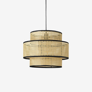 Ritta Suspension Cylindre Moderne, Métal/Acrylique, Bois, Salon
