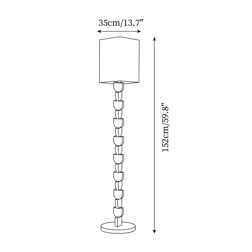 Rinoreria Lampadaire en Bois