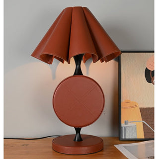 Saddle Stitch Table Lamp-Neutral Decor