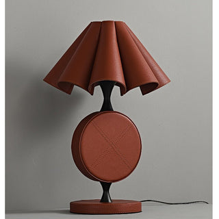 Saddle Stitch Table Lamp-Neutral Decor