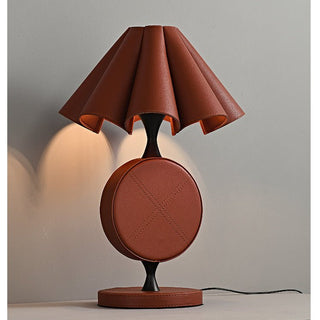 Saddle Stitch Table Lamp-Neutral Decor