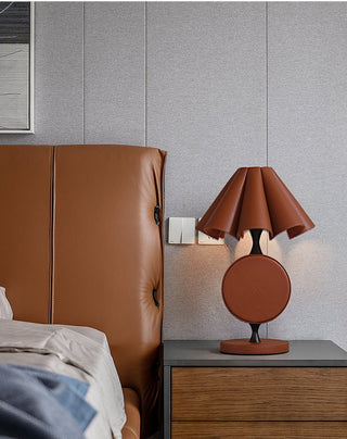 Saddle Stitch Table Lamp-Neutral Decor