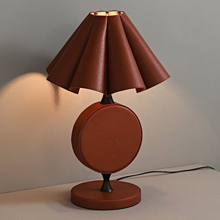 Saddle Stitch Table Lamp-Neutral Decor
