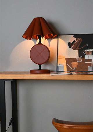 Saddle Stitch Table Lamp-Neutral Decor