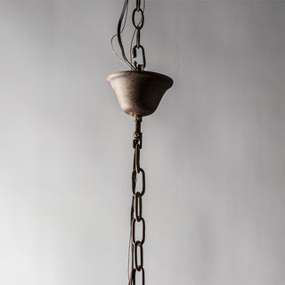 Ozorel Suspension Métallique et Bois Style Industriel Vintage