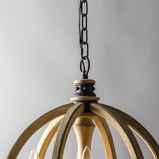 Ozorel Suspension Métallique et Bois Style Industriel Vintage