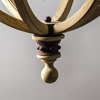 Ozorel Suspension Métallique et Bois Style Industriel Vintage