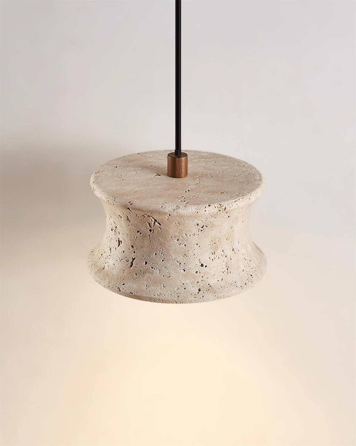 Ritta Pendant Lamp Travertine Sculptural - Neutralighting