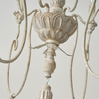 Viphaor Lustre en Bois et Métal Style Industriel Vintage