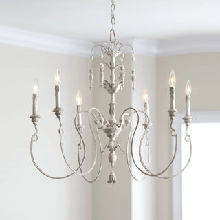 Viphaor Lustre en Bois et Métal Style Industriel Vintage