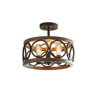 Arthaen Lampe de Plafond Métallique Industrielle Vintage