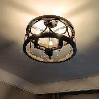 Arthaen Lampe de Plafond Métallique Industrielle Vintage