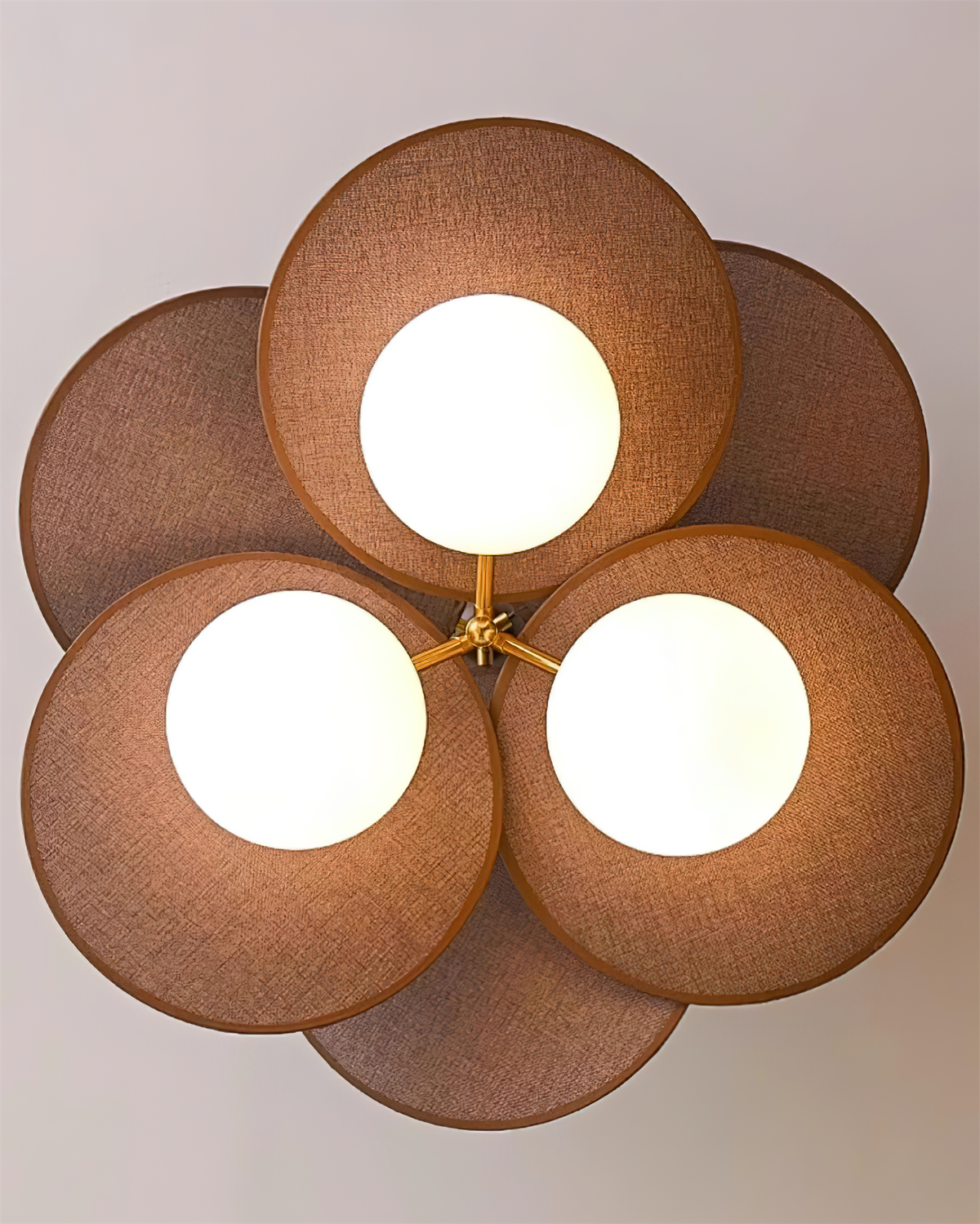 Eldo Wooden Blades Ceiling Light-Neutral Decor