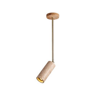 Syraeia Lampe de Plafond en Bois et Travertin Moderne Minimaliste