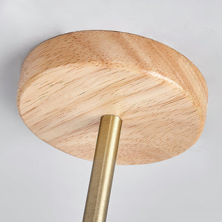 Syraeia Lampe de Plafond en Bois et Travertin Moderne Minimaliste