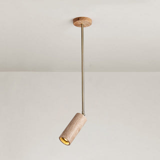 Syraeia Lampe de Plafond en Bois et Travertin Moderne Minimaliste